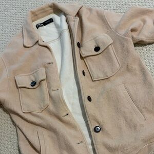 Tan Button-Up Jacket